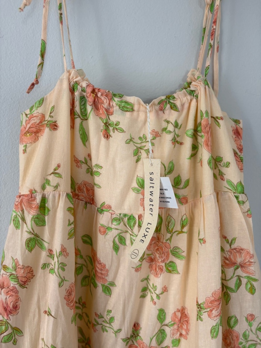 Saltwater Luxe Navie Maxi Dress NWT Size Small Lined At mid thigh - Picture 5 of 8